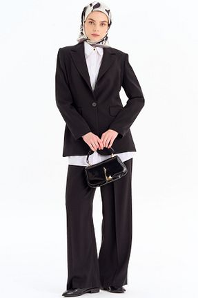 کت حجاب مشکی زنانه رگولار Tuğba - کد 873725131