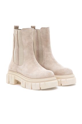 بوت / نیم بوت بژ زنانه پاشنه تخت U.S. Polo Assn. - کد 873704382