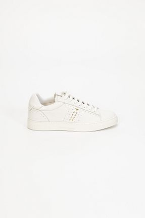 کفش اسنیکر سفید زنانه چرم اصل Emporio Armani - کد 698441857