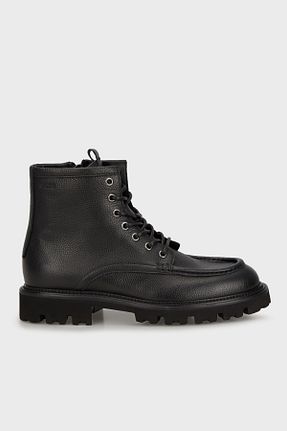 بوت / نیم بوت مشکی مردانه چرم خالص BOSS - کد 873738884