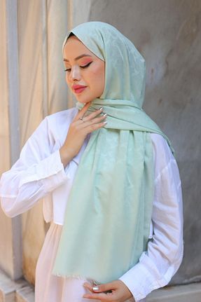 شال سبز زنانه پنبه پلی استر QASSA SHAL - کد 873735175
