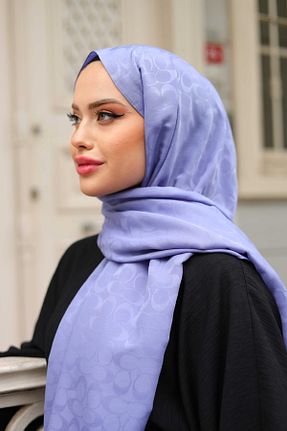 شال بنفش زنانه پنبه پلی استر QASSA SHAL - کد 873731693