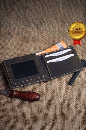 کیف پول قهوه ای مردانه ابعاد کوچک Modica - کد 155885297