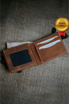 کیف پول قهوه ای مردانه ابعاد کوچک Modica - کد 155925250