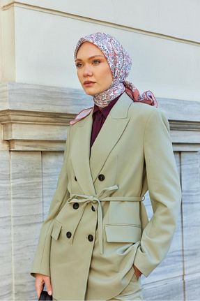 روسری نارنجی پنبه پلی استر MİRSOY SCARF - کد 873746601