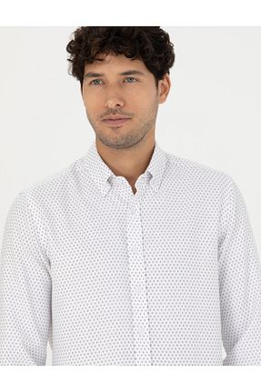 پیراهن سفید مردانه اسلیم فیت Pierre Cardin - کد 828924115