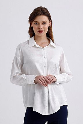 پیراهن سفید زنانه Asimetrik PASTELASTORE - کد 845176834