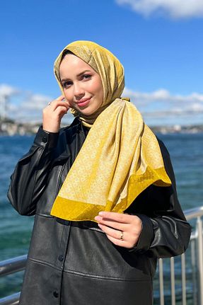 شال سبز زنانه پنبه ای Aker - کد 873761221