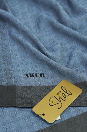 شال سرمه ای زنانه پنبه ای Aker - کد 873761303