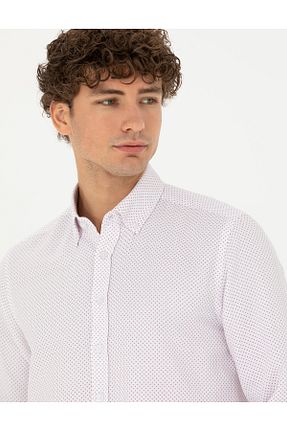 پیراهن زرشکی مردانه اسلیم فیت Pierre Cardin - کد 828965466