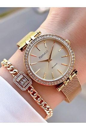 ساعت مچی متالیک زنانه 31-35 میلی متر Ferrucci - کد 164628283
