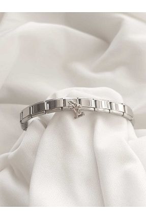 دستبند استیل (فولاد) متالیک زنانه استیل (فولاد) bijoux uniques - کد 873785605