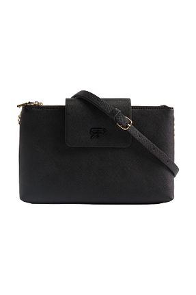 کیف دوشی مشکی زنانه چرم مصنوعی Parfois - کد 873777997