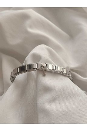 دستبند استیل (فولاد) متالیک زنانه استیل (فولاد) bijoux uniques - کد 873787063