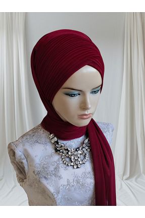شال زرشکی زنانه NurAy - کد 873791649