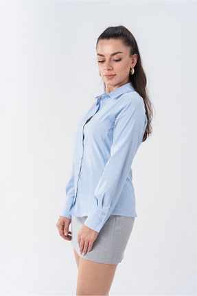 پیراهن آبی زنانه رگولار Butik - کد 873799197