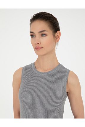 بلوز طوسی زنانه ساده Pierre Cardin - کد 838683934
