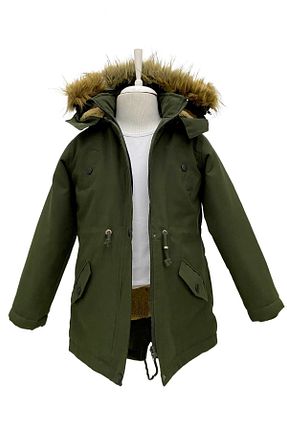 کاپشن خاکی بچه گانه Relaxed Asortik Kids - کد 151889638