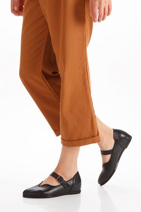 بابت مشکی زنانه چرم خالص elvinshoes - کد 873824491