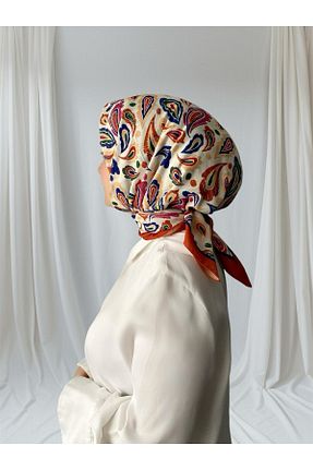 روسری نارنجی پلی استر ESSLERA - کد 871778863