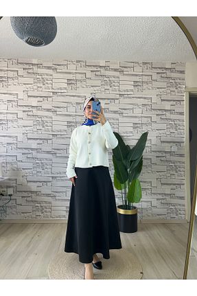 رویه حجاب سفید زنانه پنبه ای köksallar tekstil - کد 873815784