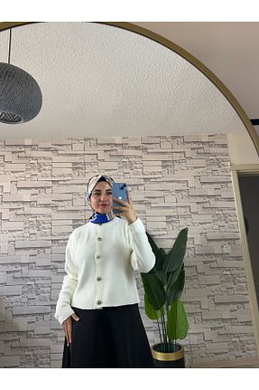 رویه حجاب سفید زنانه پنبه ای köksallar tekstil - کد 873815784