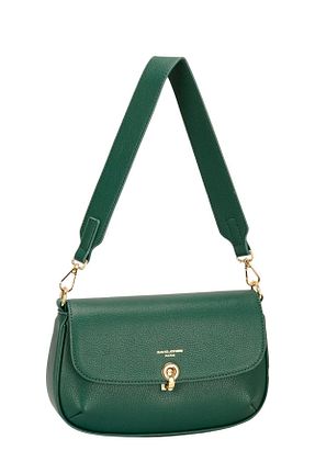 کیف دوشی سبز زنانه چرم مصنوعی David Jones - کد 873827087