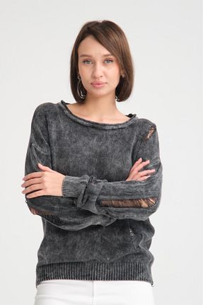پلیور مشکی زنانه ساده Su Moda - کد 873832799
