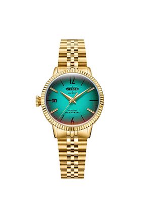 ساعت مچی طلائی زنانه 31-34 میلی متر Welder - کد 872409581