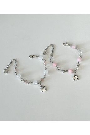 دستبند جواهر رنگی زنانه سنگ طبیعی sleyshop - کد 873852422