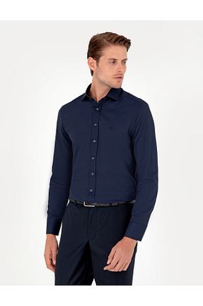 پیراهن سرمه ای مردانه اسلیم فیت Pierre Cardin - کد 856289598