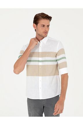 پیراهن سفید مردانه رگولار Pierre Cardin - کد 856289594