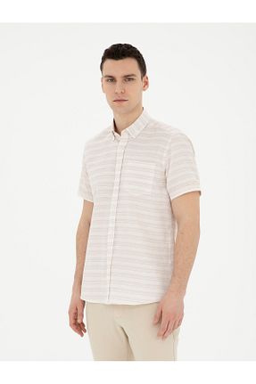 پیراهن بژ مردانه رگولار Pierre Cardin - کد 827809906