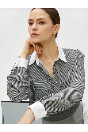 پیراهن مشکی زنانه رگولار Koton - کد 691046180