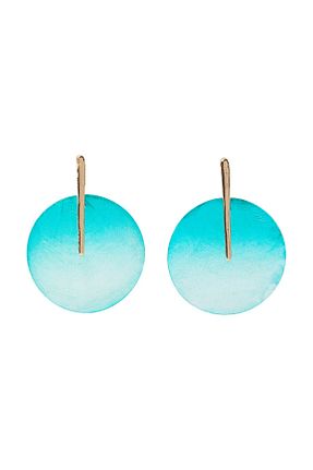 گوشواره جواهر سبز فلزی Parfois - کد 873885711