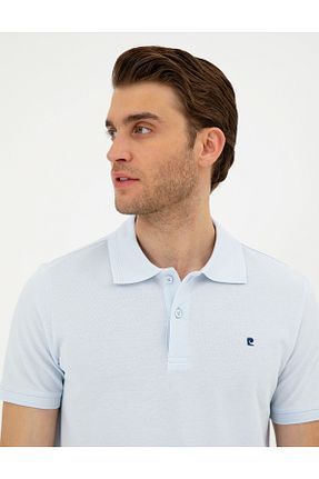پولوشرت آبی مردانه بافت Pierre Cardin - کد 833421309