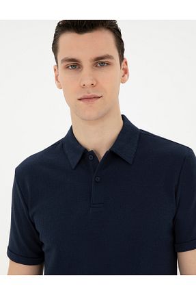 پولوشرت سرمه ای مردانه پنبه ای Pierre Cardin - کد 832147634