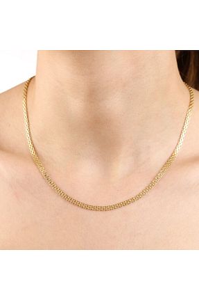 گردنبند طلا طلائی زنانه 14 عیار Sembol Gold - کد 97850352