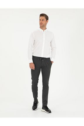 شلوار مشکی مردانه پارچه Pierre Cardin - کد 852121056