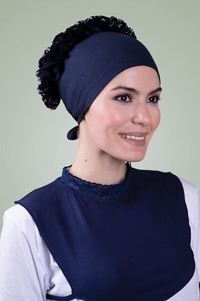 کلاه شنای حجاب سرمه ای زنانه HÜRREM BONE - کد 215076883