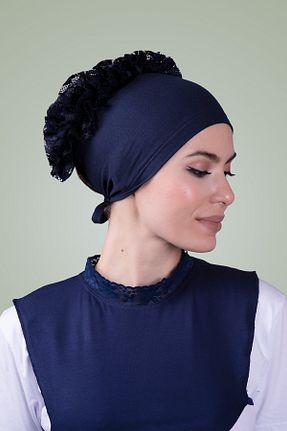 کلاه شنای حجاب سرمه ای زنانه HÜRREM BONE - کد 215076883