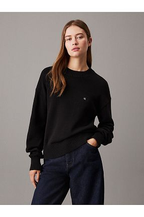 پلیور مشکی زنانه چاپی Calvin Klein - کد 873926544