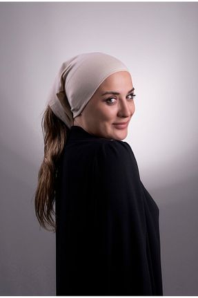 کلاه شنای حجاب بژ زنانه HALVEN - کد 215075556