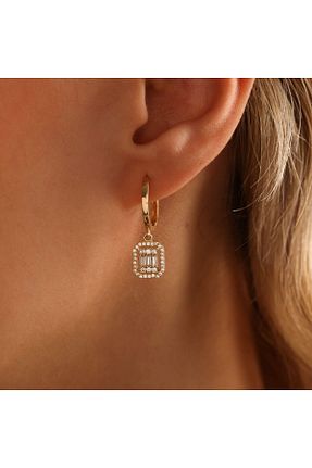 گوشواره طلا رنگی زنانه 8 عیار Sembol Gold - کد 742992405