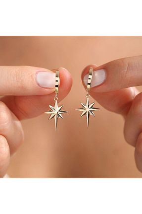 گوشواره طلا رنگی زنانه 14 عیار Sembol Gold - کد 768072529