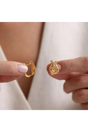 گوشواره طلا طلائی زنانه 8 عیار Sembol Gold - کد 857645659