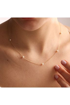 گردنبند طلا رنگی زنانه 14 عیار Sembol Gold - کد 469969965