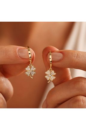 گوشواره طلا رنگی زنانه 8 عیار Sembol Gold - کد 742992411