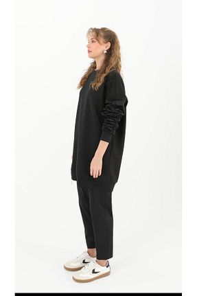 ست بالاتنه و پائین تنه مشکی زنانه اسلیم Puane - کد 873945057