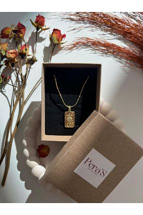 گردنبند استیل ( فولاد ) زرد زنانه استیل (فولاد) PERA’S - کد 873933964